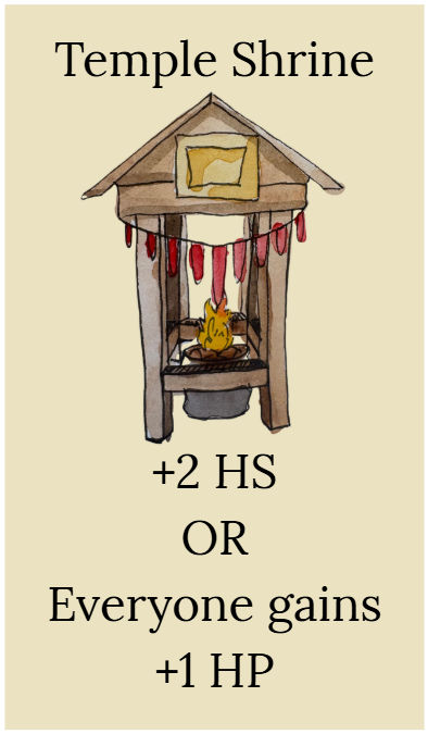 temple shrine card